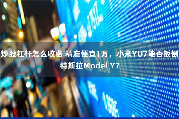 炒股杠杆怎么收费 精准便宜1万，小米YU7能否扳倒特斯拉Model Y？