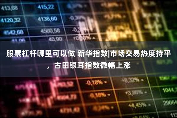 股票杠杆哪里可以做 新华指数|市场交易热度持平，古田银耳指数微幅上涨